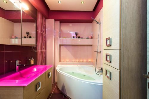 Phòng tắm tại Villa Flabellina