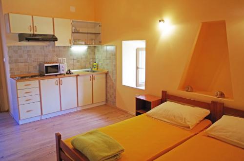 Kuchyň nebo kuchyňský kout v ubytování apartman željana