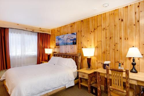 Katil atau katil-katil dalam bilik di Adirondack Spruce Lodge