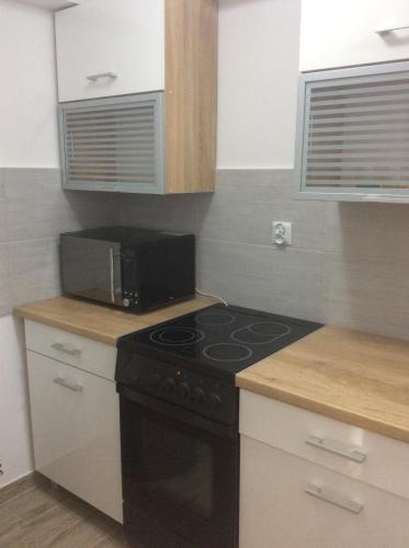 Dapur atau dapur kecil di Pokoje u Ewy