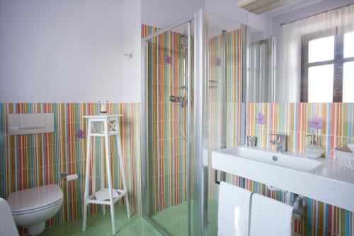 Kylpyhuone majoituspaikassa Il Germano Reale