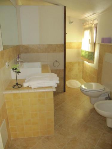 Koupelna v ubytování B&B I Limoni
