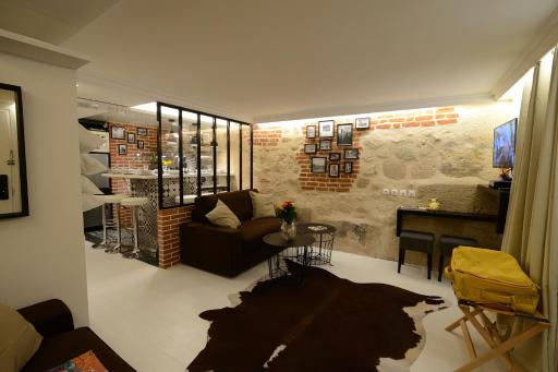 Loft Basfour-Paris Centre tout équipé avec SAUNA!-Paris 4e - Housity