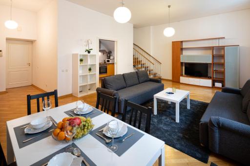 Old Riga Two floor Palasta Loft Apartment with river view - Housity
