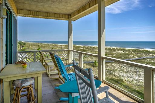 Cape San Blas Home with Private Boardwalk to Beach! - Housity