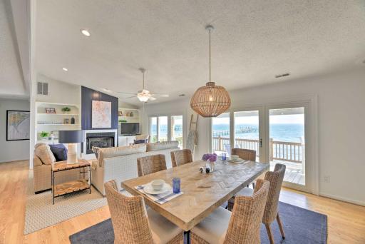 Waterfront Harkers Island Home Sunset View and Dock - Housity