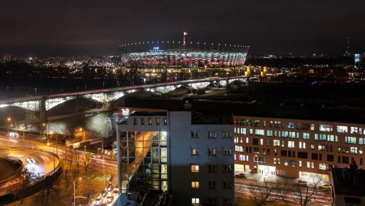 Apartment River front, Great View from 14th floor, next to PGE Narodowy Stadium, Torwar - by WarsawSkyLine Apartments - Housity
