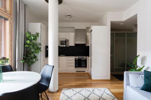 2ndhomes Deluxe 1BR Kamppi Center Apartment with Sauna and Terrace - Housity