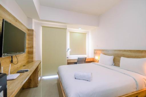 Minimalist Mustika Golf Residence Studio Apartment with City View By Travelio - Housity