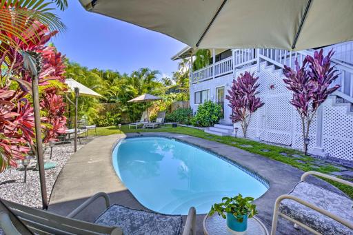 Tropical Kailua-Kona Retreat with Saltwater Pool! - Housity