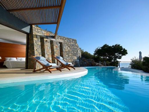 Luxury Crete Villa Villa Daphne Private Pool Ocean Front 1 BDR Nikolaos - Housity