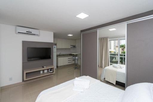 Flat mobiliado no Edifício The Expression - Setor Bueno - TH505 - Housity