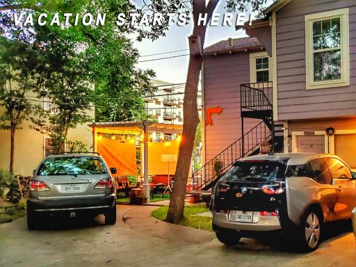 UT Moody Center Downtown Eco Pecan Tree House Free Wifi Parking Quiet Office - Housity