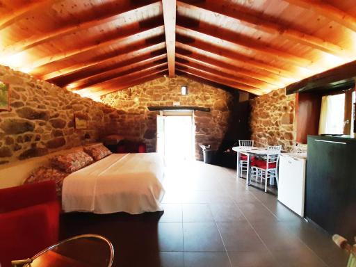 Cabaña romántica de piedra con chimenea - Housity