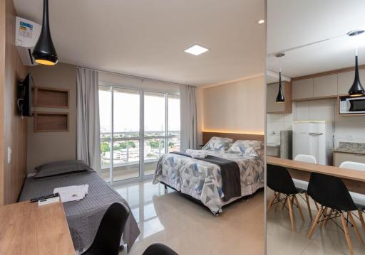 #TH1906# Studio amplo e decorado no Setor Bueno - Housity
