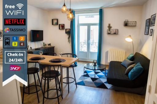 CentreVille: T2 Chaleureux et Cozy/ChekIn 24-24h - Housity