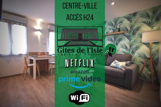 Gîtes de l'isle Château-Thierry - WiFi Fibre - Netflix, Disney, Amazon - Séjours Pro - Housity