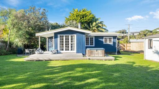 The Little Blue Bach - Waikanae Beach Holiday Home - Housity