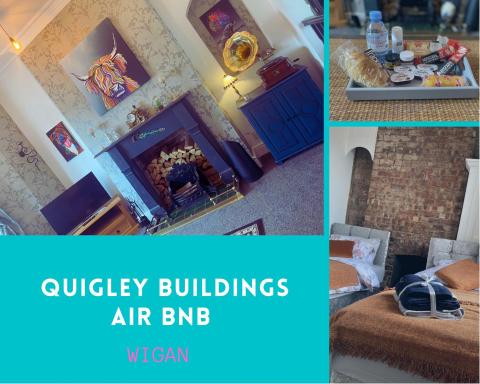 Quigley Buildings - Stylish Entire 2 bed House sleeps 5 Wigan - Private Garden - Free parking - Wifi - Secure garden - Housity