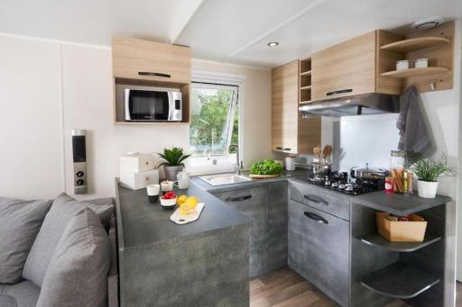 Mobile home 3 chambres 2 salles de bains dans camping 4 étoiles aux charmettes MH k168 - Housity