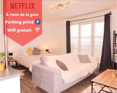 Joli studio tout confort à 2 pas de la gare Poissy - Housity