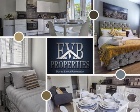 Spireview 2 Bedroom Apartment EVB Properties Short Lets & Serviced Accommodation ,Titanic City- Southampton - Housity
