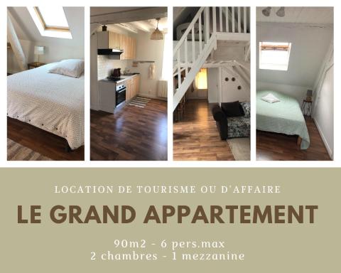 Le Grand Appartement - 90m2- 2 chb , 1 mezzanine - 6pers - Housity