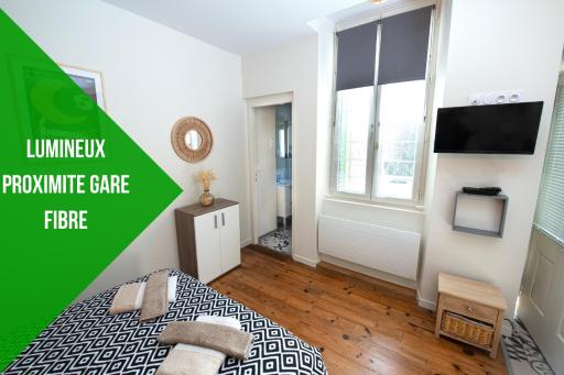 Lumineux appartement, 3min de la gare, équipé fibre,bonsejour19 - Housity