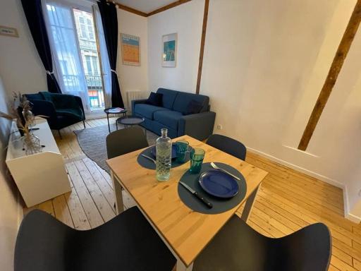 Le « Blanc Bleu »-charmant 2 pièces /3 min Gare - Housity