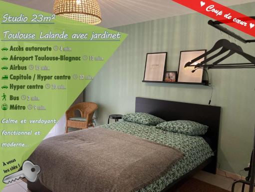 Studio calme et sécurisé avec piscine • WiFi - Housity