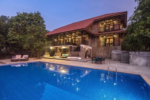 SaffronStays Vedika - EcoFriendly villa by the River with Pool - Housity