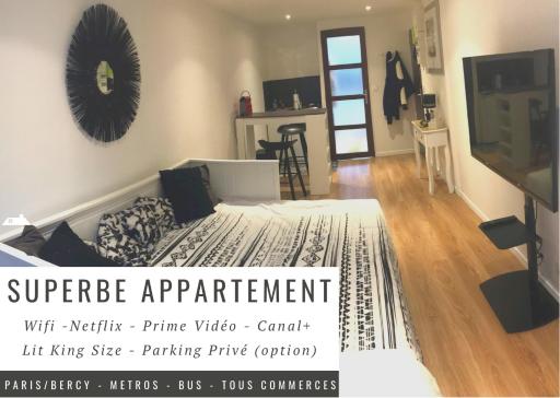 Superbe appartement Paris/Bercy (12e) wifi&Netflix - Housity