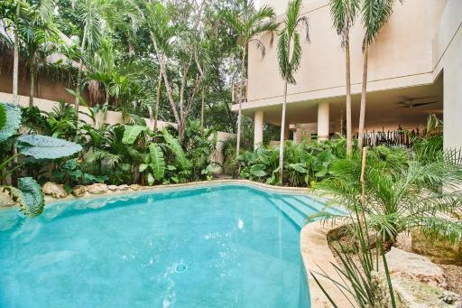 Spectacular & Tropical Apartment in Tulum with a 500 Sq Ft Terrace, Hammock, Private Plunge Pool and Fancy Amenities - Housity