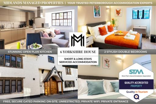 Stylish 2 Bed Apartment, Stunning City Centre Location, with FREE Secure, Gated Parking On-Site & Private WiFi, with Private Entrance & Courtyard Garden & Highly Rated - Housity