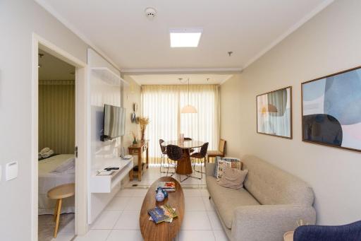 MB407A Apto de 1 quarto no Ed Metropolitan Barcelona - COMPLETO - Garagem e muito conforto - Housity