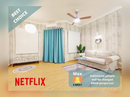 THRE @ Tiara desaru [Private Apartment with Beach] - Housity