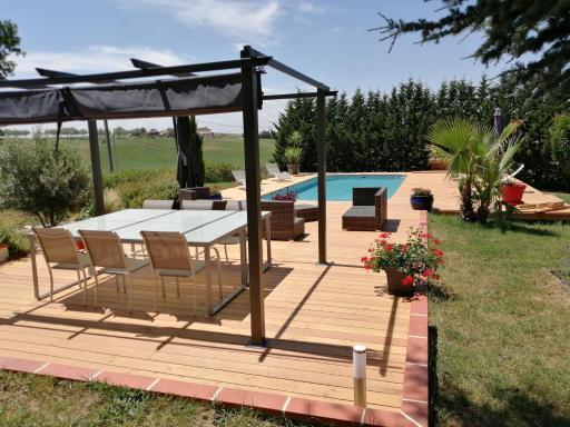Maison avec vue Pyrénées et piscine chauffée - Housity