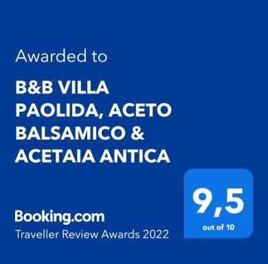 B&B VILLA PAOLIDA, ACETO BALSAMICO & ACETAIA ANTICA - Housity