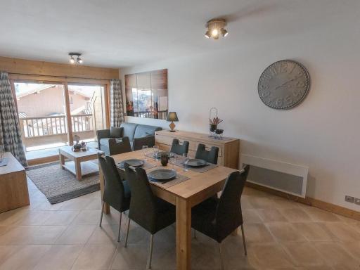 Appartement 3P neuf avec balcon sud vue Mont Blanc, piscine, parking, 6 pers. Villard-sur-Doron - FR-1-293-354 - Housity