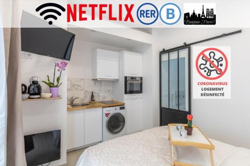 Tulipe : Studio proche RER B Cachan - Housity