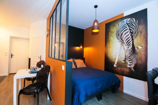 Le Zèbre, T1 hypercentre chic et cosy, Wifi par SOVALFI - Housity