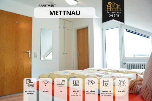 Große moderne Ferienwohnung in bester Bodenseelage l 1 Minute zum Bodensee l 3 Zimmer l Vollausgestattete Küche l Sonnenbalkon l WLAN l Willkommen im Apartment Mettnau - Housity