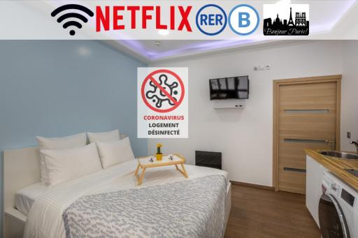 L'Orchidée : Studio proche RER B - Cachan - Housity