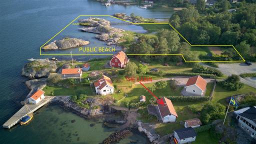 Holiday house with sea views and private beach on Tjorn - Housity