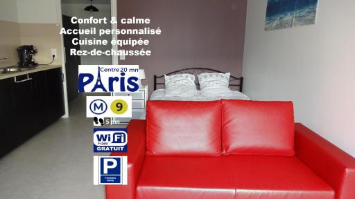 At Home Paris-Montreuil 500m Metro parking privé gratuit - Housity