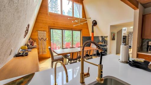 Mid Century Glam Chalet in the Woods with Hot Tub! - Housity