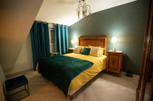 Chambre art deco Gatsby dans maison d'hote 