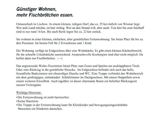 Die Welt ist ein Dorf. Lischow auch. - Housity