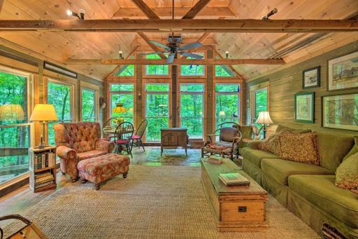 Serene Falls View Cabin with Grill and Views! - Housity