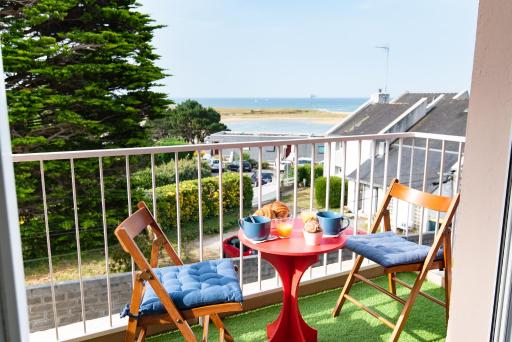 Studio cosy avec balcon vue mer à Guidel Plage par Groom - Housity